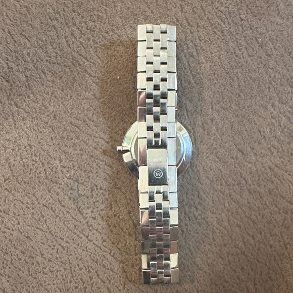 Movado Classic Silver Watch with Black Dial - Picture 7 of 7